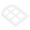 6PCS Dollhouse Windows Miniature Window Frame Ornament 1:12 Scale Dollhouse