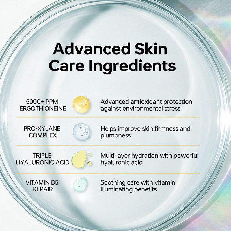 Wollet Hydrating Serum with Ergothioneine, Pro-Xylane & Hyaluronic Acid