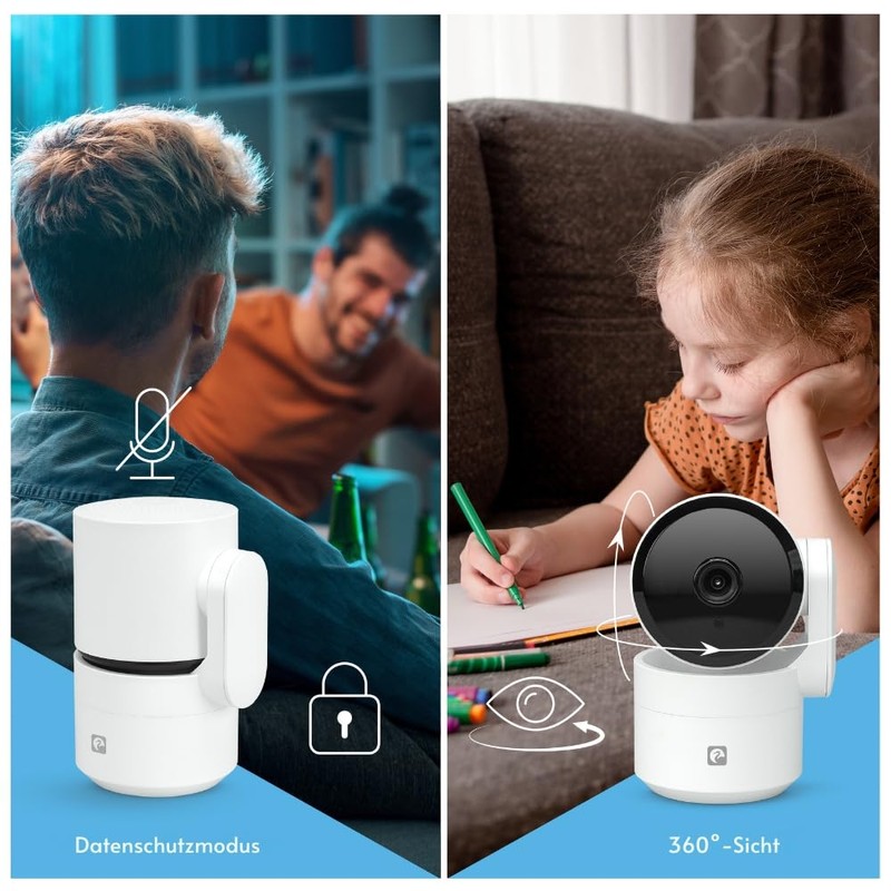 Garza - Smart Indoor 360° Surveillance Camera Smart IP WiFi
