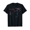 Thessaloniki Greece Metro Train Railway – Souvenir Route Map T-Shirt