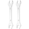 sourcing map 2pcs Thin Open End spanners SAE, 1/2x9/16 Inches,