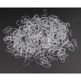 Sowaka 300 Pcs Clear Rubber Bands Elastic Mini Hair Ties for Kids & Adults, Perfect for Ponytail, Braids, Parties & Everyday Use