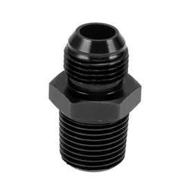 A ABSOPRO Male Flare Reducer Hose Fitting Adapter TF-AN8-1/2 NPT Fuel Line Connector Aluminum Black