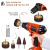 Abrasive Flap Wheel Sander Set, 48 Pcs Drill Sanding Attachment,