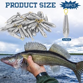 Landhoow Drop Shot Fishing Sinker Weights Kit Freshwater Catfishing Fishing Sinker Bass Casting Removable Line Saltwater Streamlined Snap Weight for Trolling Surf Tackle(1/2 oz,24pcs)