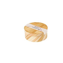 Yamako 893553 Japanese Lunch Box, Ajiro, Round Shape, Made in Japan