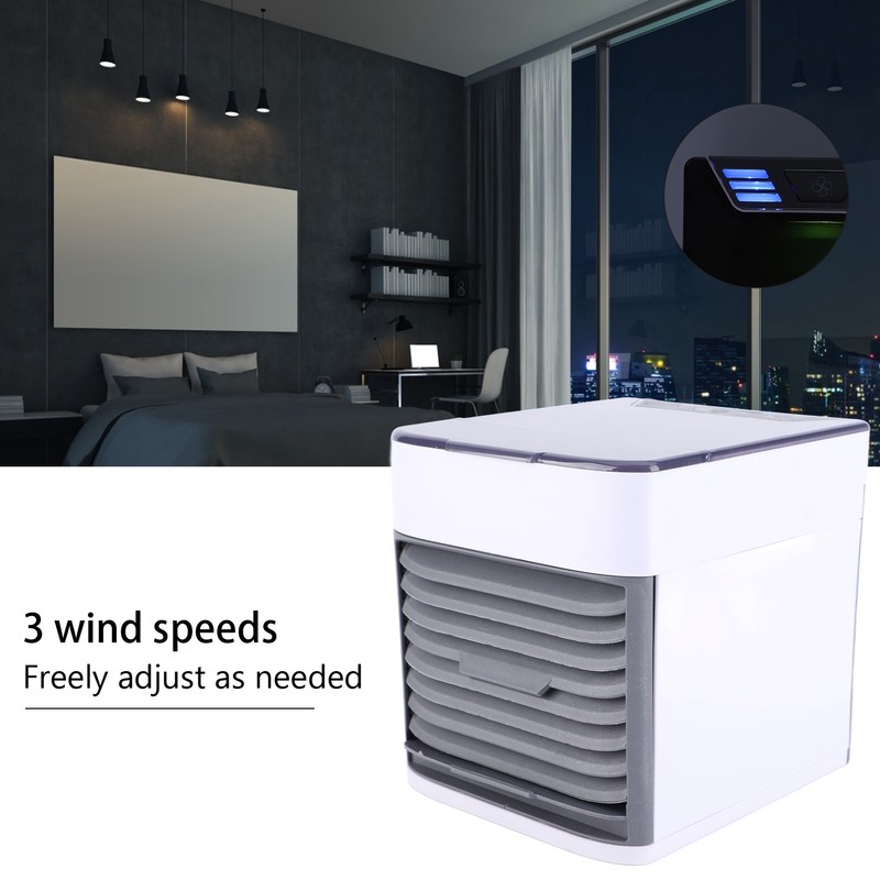 Air Cooler Mini Air Conditioner Fan USB Powered Humidifier Purifier