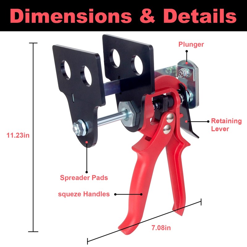 29100 Quick Quad Pad Spreader,Single/Twin/Quad/Sextuplet Piston Disc Brake Caliper Tool,Brake