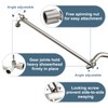 BRIGHT SHOWERS 15 Inch Extra Long Shower Head Extension Arm,