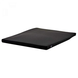 Lacura Half Gel/Half Foam Cushion, 18"W x 18"D, Ultra-Thin, Lightweight, and Supportive Seat Pad, Comfortable Sitting Cushion for Wheelchairs to Relieve Pressure, Latex-Free, Medium-Density Foam