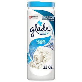 Glade Carpet and Room Refresher, Deodorizer for Home, Pets, and Smoke, Clean Linen, 32 Oz