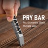 TISUR Titanium EDC Pry Bar, Keychain Pry Bar Multitool With