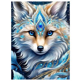 Mafenr Art Diamond Painting Adult Set, Wolf Diamond Painting Pictures, Mosaic Making for Gifts and Family Décor 30 x 40 cm