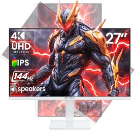 CRUA 24.5Inch Gaming Monitor 144Hz/165Hz, FHD(1920x1080P) 120% sRGB Computer Monitor, Height/Pivot/Swivel/Tilt Adjustable Vertical Monitor, Support FreeSync, DP,HDMI, Wall Mount (75mmX75mm)