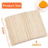 Amkoskr 8" Wooden Fan Handles 100 Pcs, Premium Craft Sticks