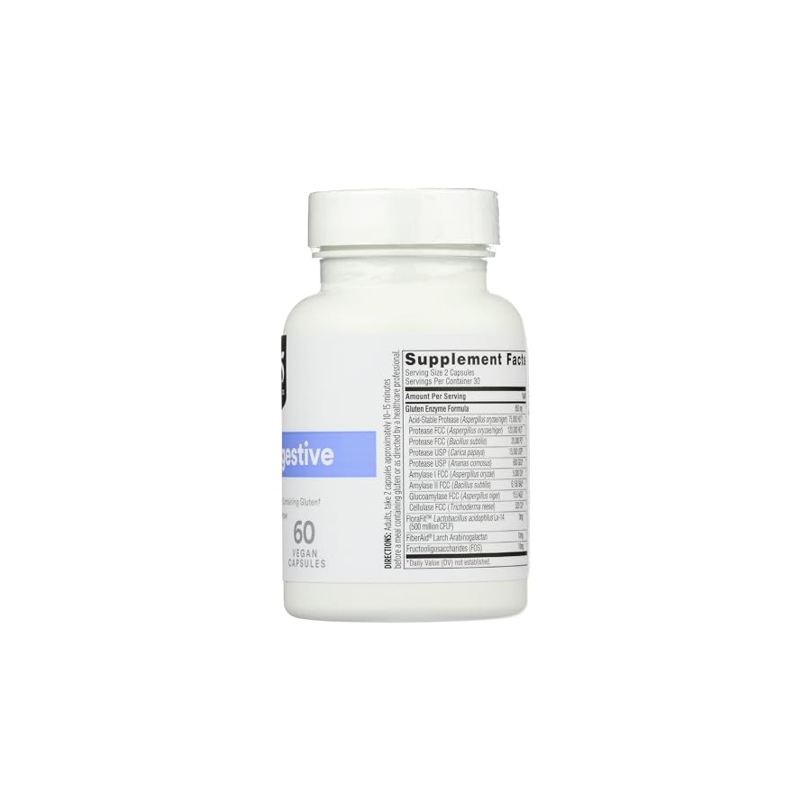Enzymes Gluten Digestive Capsules - 60 Count
