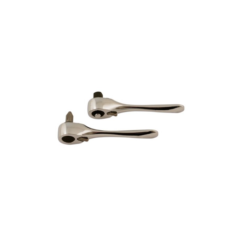 Laser 5822 Micro Ratchet Set 1/4"D 2pc