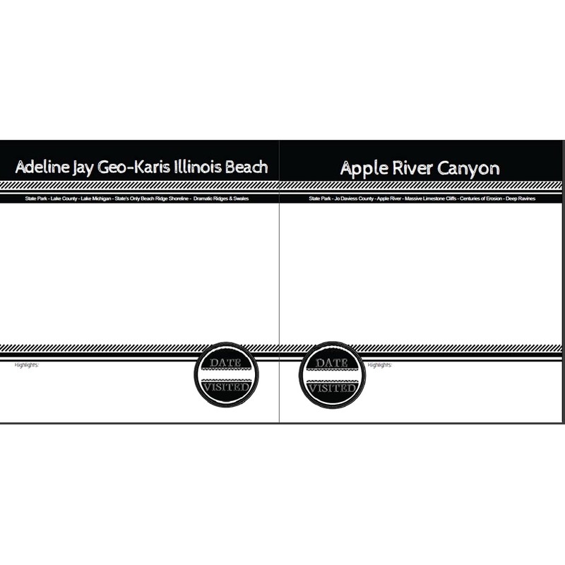 Illinois State Parks & Recreation Areas Bucket List Photo Journal