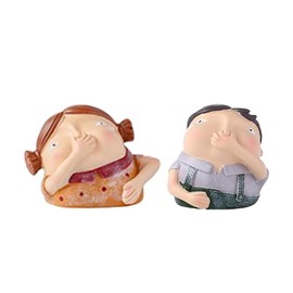 Girl Holding Nose Bathroom Statue, Funny Girl Bathroom Decor Bathroom Shelf Sitters, Ornaments drain  funnel Toilet Bowl Installation