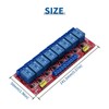 Podazz 8-Channel DC 12V Relay Module with Optocoupler Isolation Supports