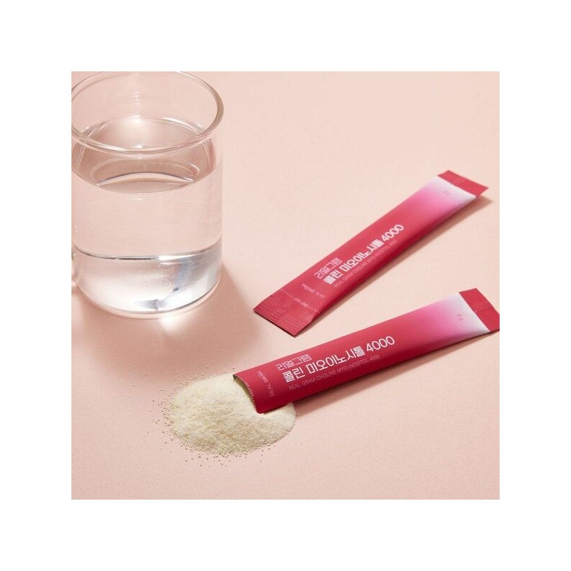 Realgram [리얼그램] 콜린미오이노시톨 4000 5g x 30포(150g) 1박스