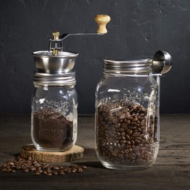 Mason Craft & More Coffee Grinder Set, Clear