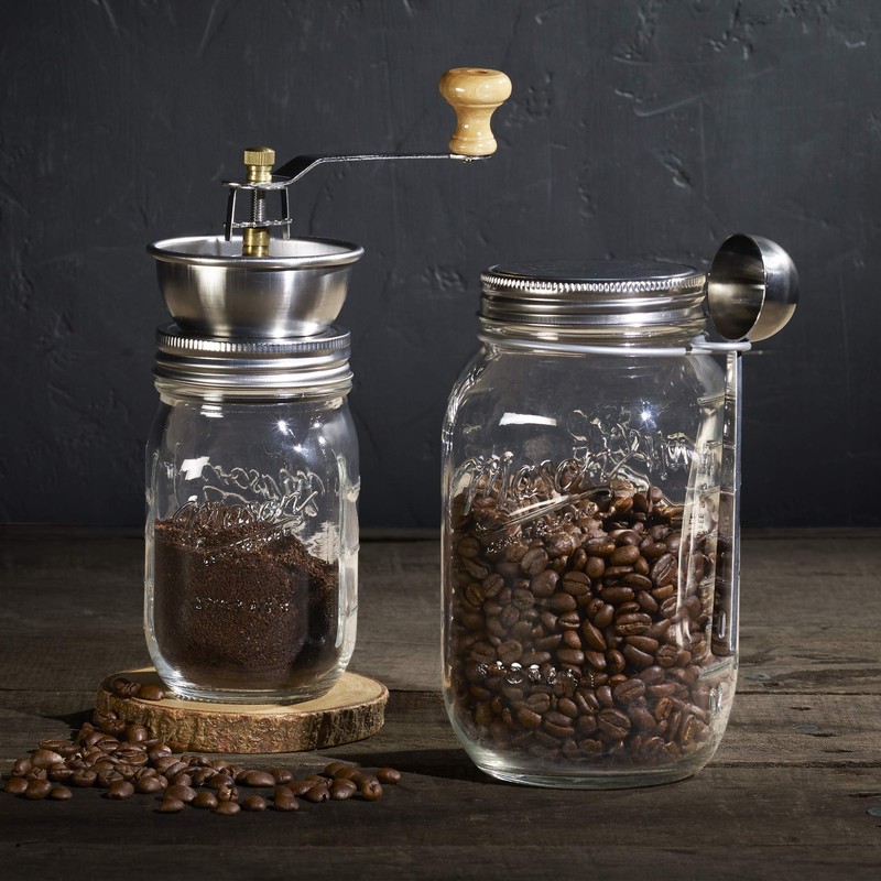 Mason Craft & More Coffee Grinder Set, Clear