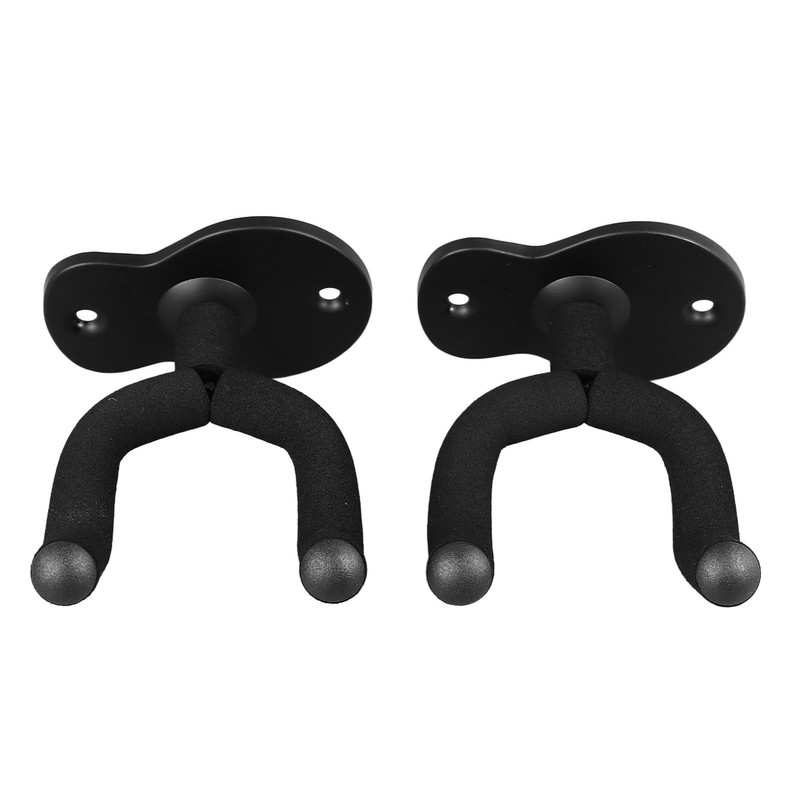 2PCS Guitar Wall Mount Hanger Metal Multifunctional Guitar Hangers Hook