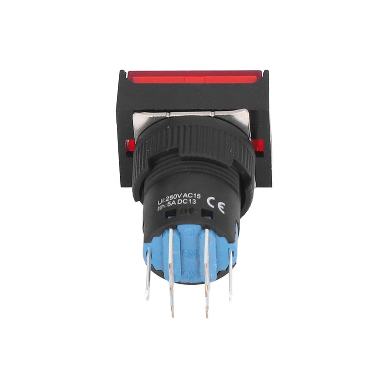 25Pcs Momentary Push Button Switch Self Locking Rectangle with Light