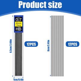 XPEX 0.7mm Pencil Lead for Smooth and Clear Writing - Box of 12