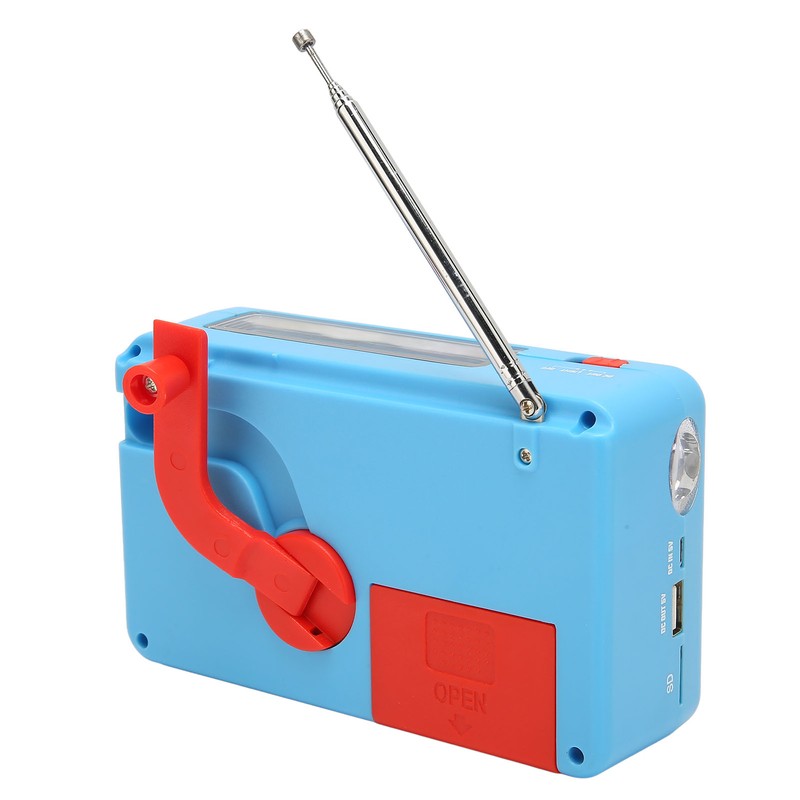 Emergency Radio Solar Powered Hand Crank AM FM Multifunction Portable