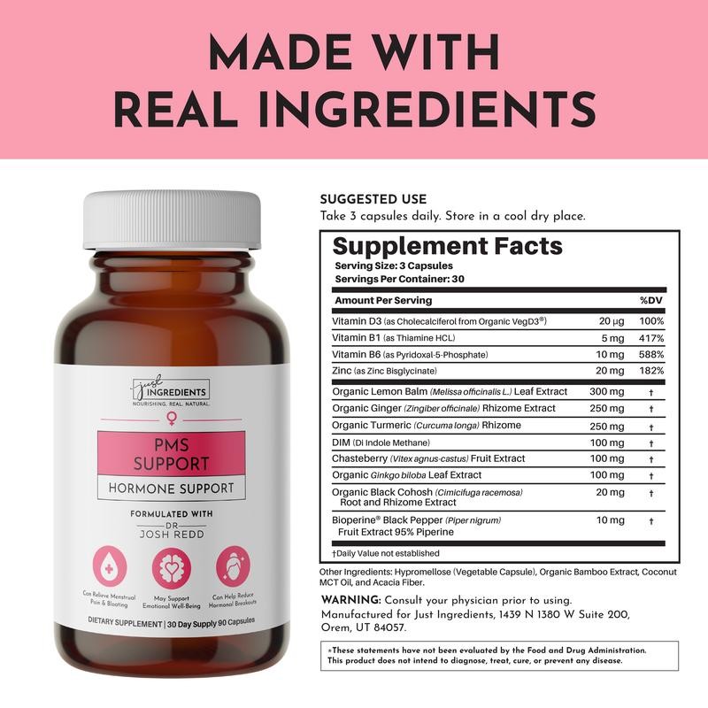 Just Ingredients PMS Supports Supplement