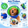 Dog Recovery Cone Collar for Everyday Protection – Breathable Flexible