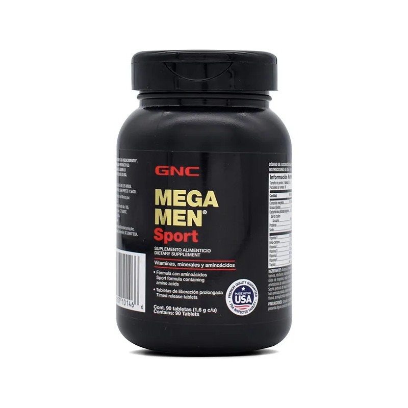 Mega Men Sport Vitaminas Y Minerales Men's 90 Tabletas Sabor