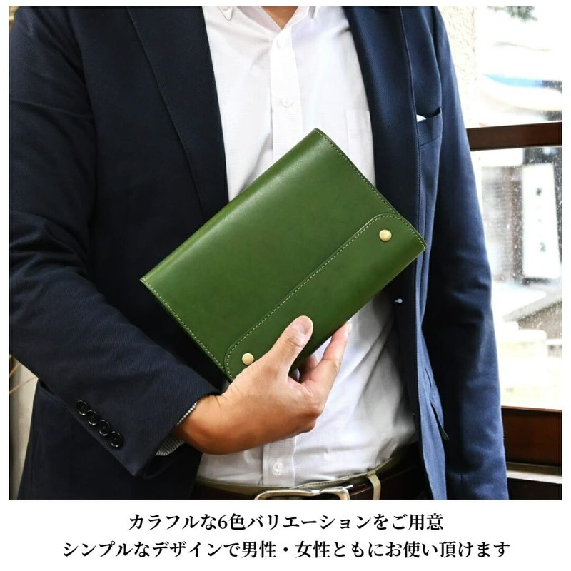 BlancCouture Jibun Notebook Cover Leather A5 Slim Size Wallet Passport