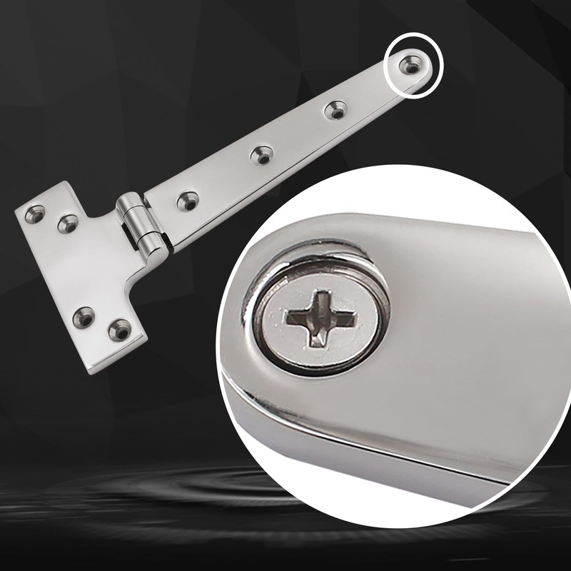 Laorde 316 Stainless Steel T Hinges Marine Grade 8'' x