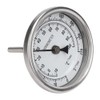 1/2" NPT Stainless Steel Pot Thermometer Metal Dial Thermometer for