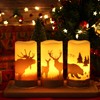 GenSwin Flameless Flickering Led Candles with Hemp Rope and 6H