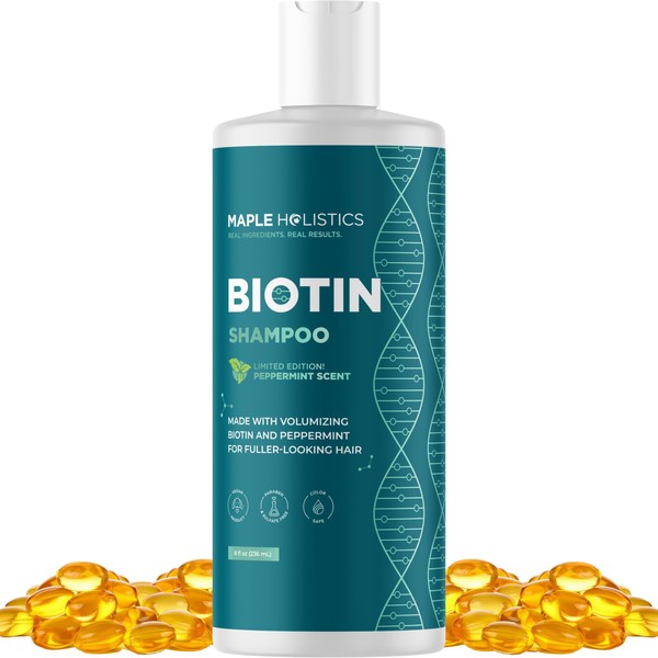 Maple Holistics Volumizing Biotin Shampoo for Thinning Hair - Thin