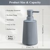 zuxzmj Gray 2 Pack Hand Soap Dispensers with No Rust