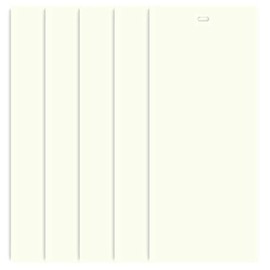 DALIX PVC Vertical Blind Replacement Slats Curved Off White 94.5 x 3.5 (10-Pack)