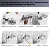 6 Pcs Cabinet Door Hinge Repair Plates, Cabinet Hinge Repair