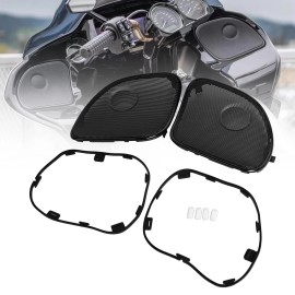 Unbranded Front Fairing Speaker Grilles Mesh Covers For Harley CVO Road Glide Ultra FLTRU