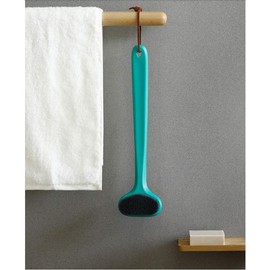 Cepillo de Baño de Mango Largo con Cerdas Suaves para la Espalda Verde