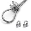 8Pcs M8 Wire Rope Clips Stainless Steel Cable Clamp U