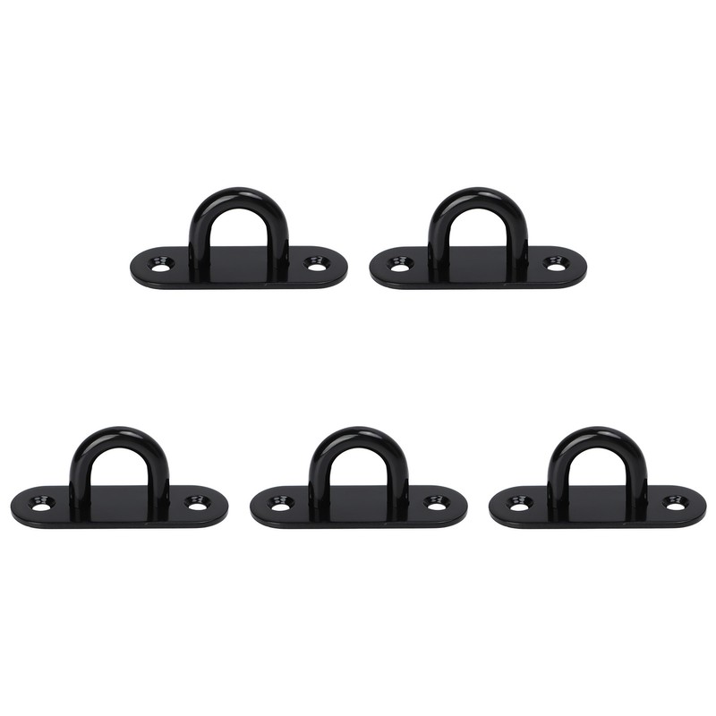 5 PCS Stainless Steel Eye Plate Ceiling Hook Pad Eye