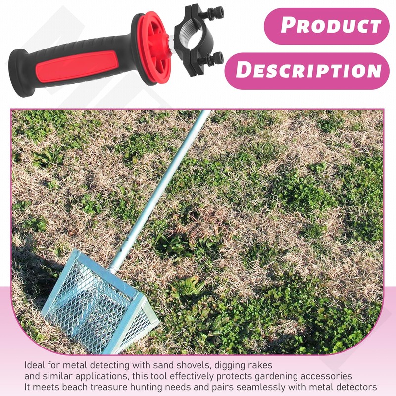 Back-Saving Pull Handle for Metal Detecting Sand Scoop – Universal