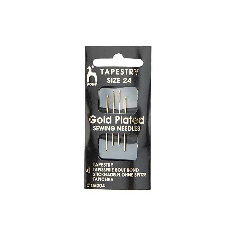Pony Sewing Needles: Tapestry Size 24, Multi-Colour