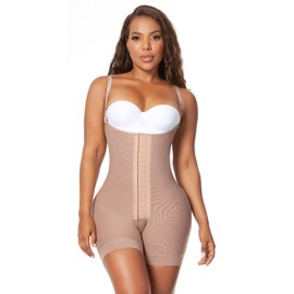Melibelt 2027 Fajas Colombianas Reductoras Y Moldeadoras shapewear for women tummy control faja reloj de arena (3X-Large, Mocca)