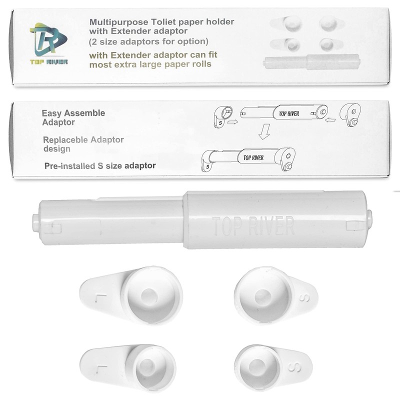 Toilet Paper Holder Extender, Fit Double Rolls,Triple Rolls and Mega